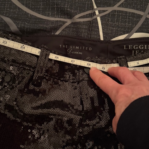 The Limited Black Sequin Skinny Jeans - Picture 6 of 6